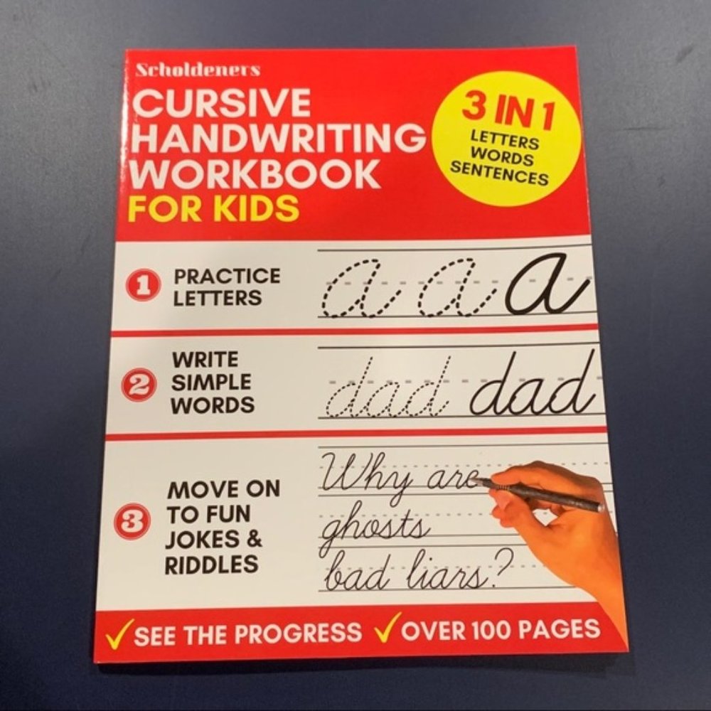 Kids cursive workbook